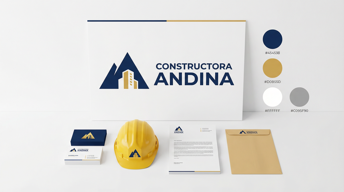 Identidad Visual Logo Constructora Andina